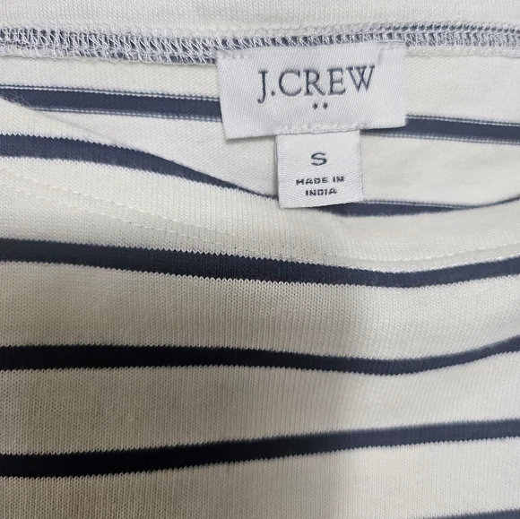J.CREW Striped Long Sleeve Top 100% Size S NWT - Picture 3 of 7